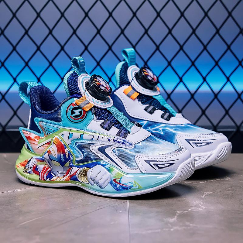 Boys' Light-Up Cartoon Sneakers: 2025 Non-Slip Soft Sole Kids' Running Shoes for Autumn/Winter