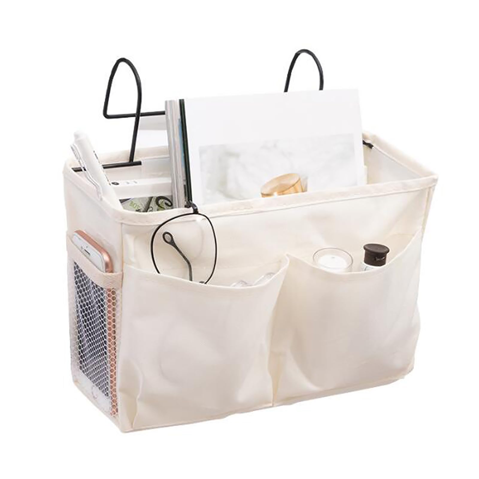 

GOODCHI Bedside Storage Rack, Storage Box, Small Item Organizer, Hanging Storage for Beds, Student Dorms, Cribs, Hospitals, Convenient Storage,