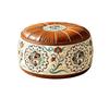 PU-Leder Boho-Stil Sitzkissenbezug Füllbares Design Aufbewahrung Beinbank Schlafzimmer