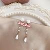 New Fashion Charm Bowknot Flower Drop Dangle Earrings for Women Korea Pearls Bow Heart Stud Earrings Party Jewelry Accessories