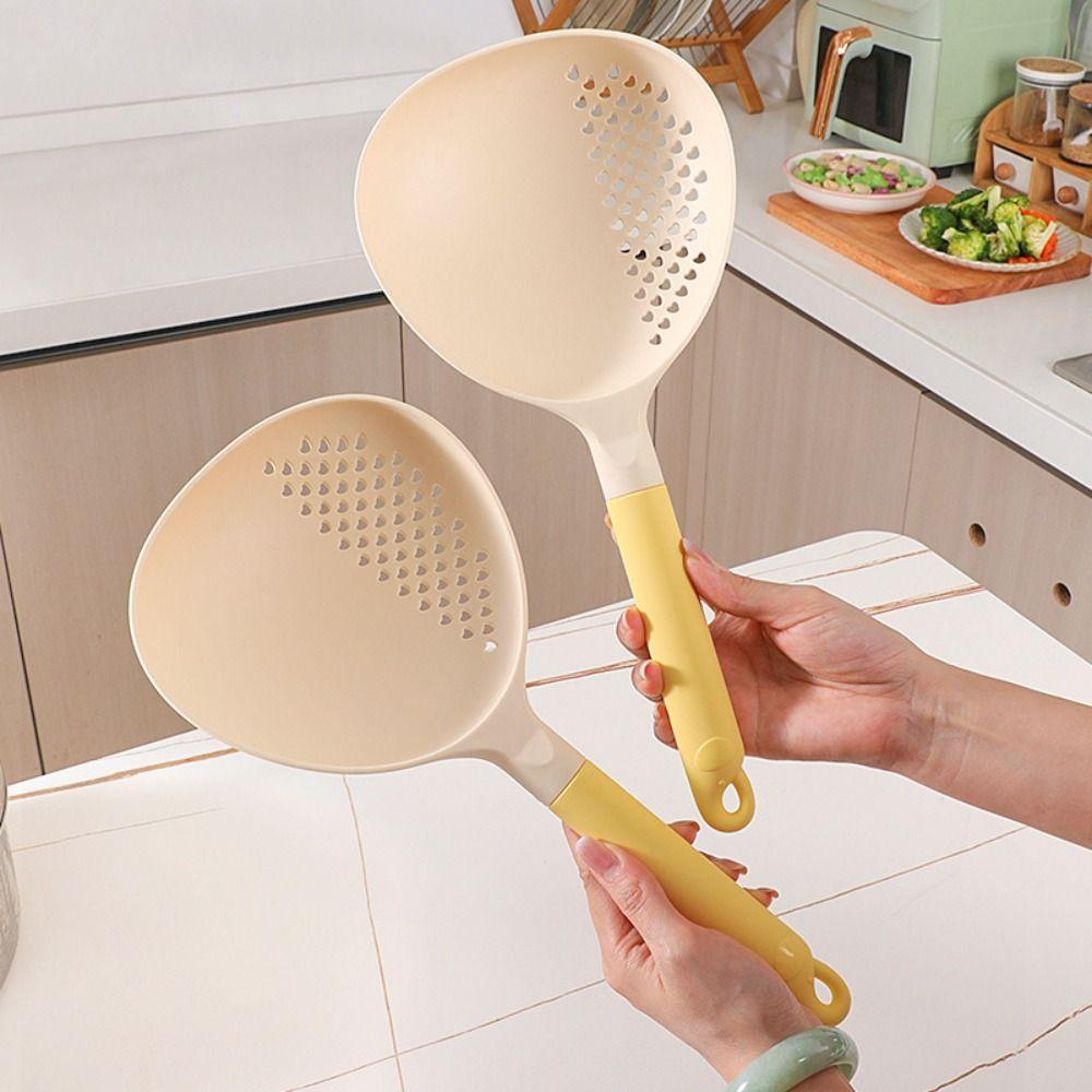 Big Size Soup Ladle & Colander High Heat Resistant Noodle Pasta Colander  Restaurant