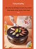 Round Stainless Steel Charcoal Grill for Home and Commercial Use - Japanese Yakiniku Style, Enclosed Design for Tea Boiling