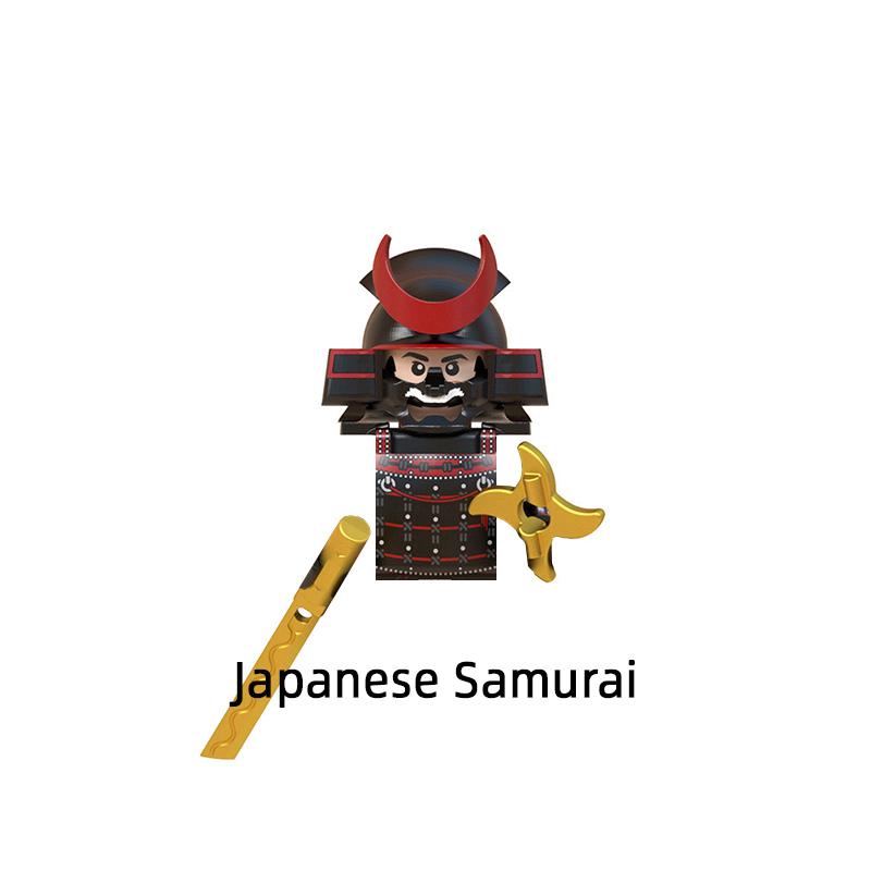 Die mittelalterlichen japanischen Samurai-Modellblöcke MOC Bricks Set Geschenke Spielzeug für Kinder WM6090
