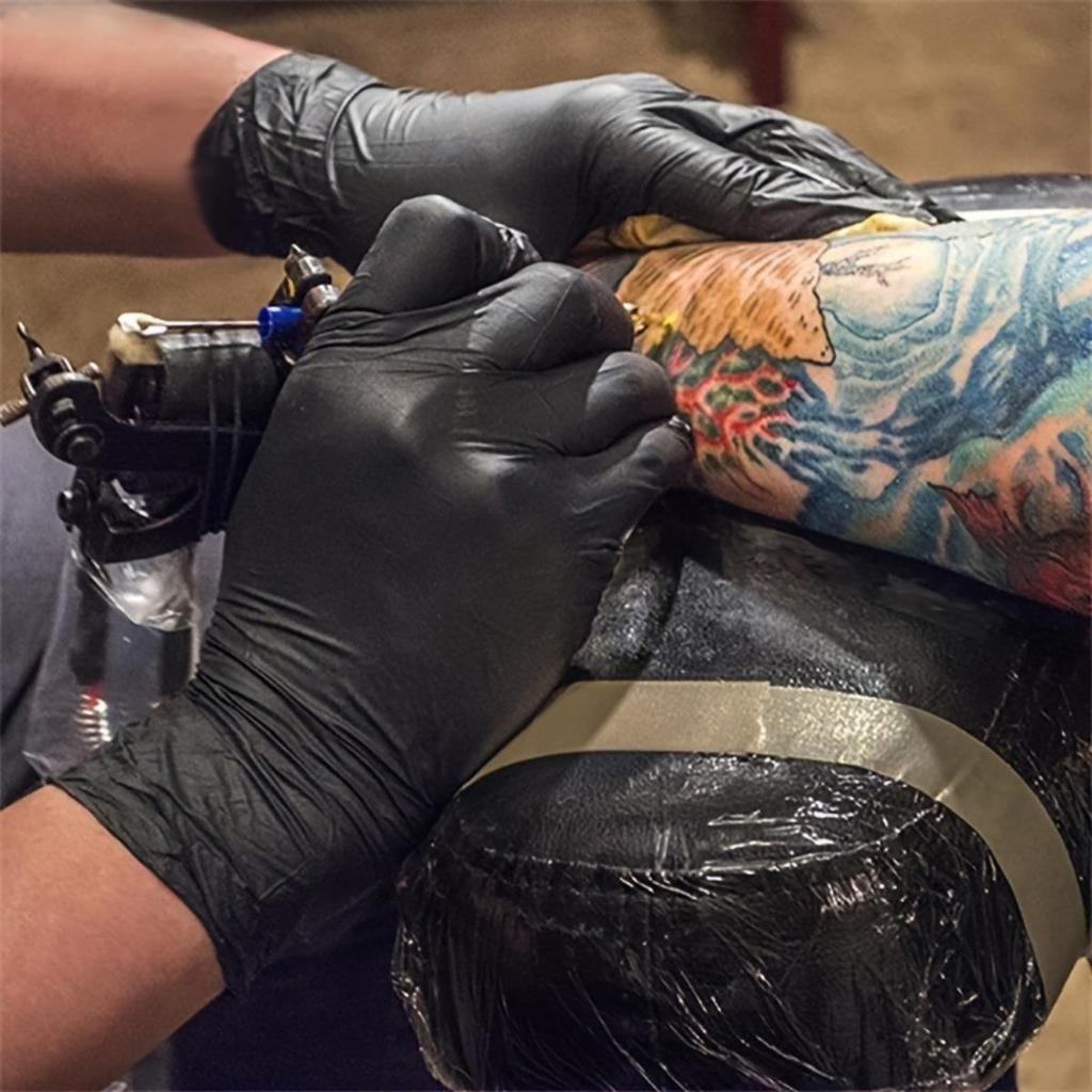 Nylonhandskar, Engångshandskar, Vattentäta, Städhandskar, Latexfria, Lämpliga för Inomhus- och Utomhusbruk, Diskning, Hemstädning, Handhållen Användning