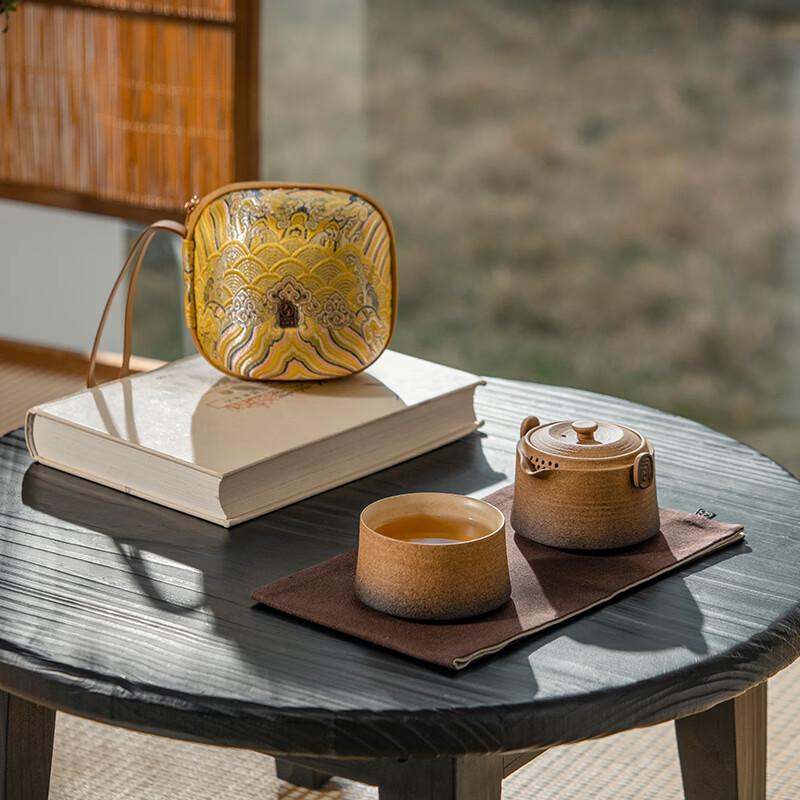 Wanqiantang Ceramic Portable Kung Fu Travel Tea Set