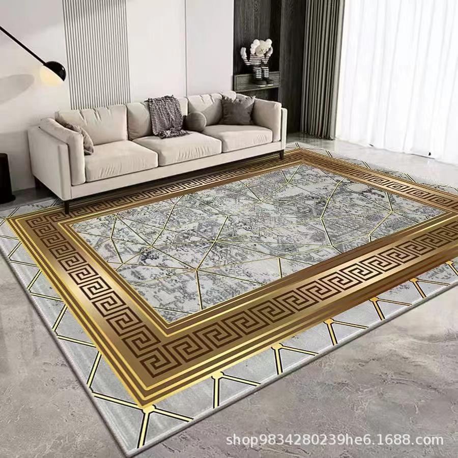European Style Living Room Decoration Carpet Coffee Table Mat Bedroom Study Carpet Anti Slip and Wear-resistant