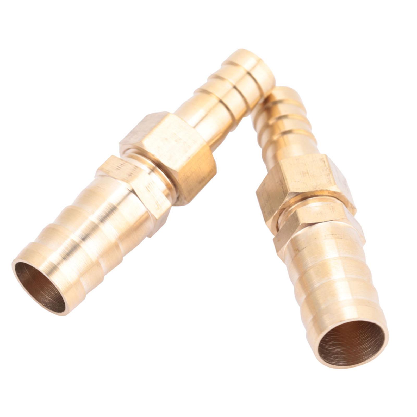 Brass Fitting Hose Barb Tail Reducer Reducing Plug Connector (6mm-8mm 4 pcs)