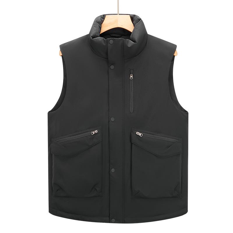 White Duck Down Winter Men's Vest New Popular Youth Trend Korean Version Fashion Versatile Light Board Down Vest