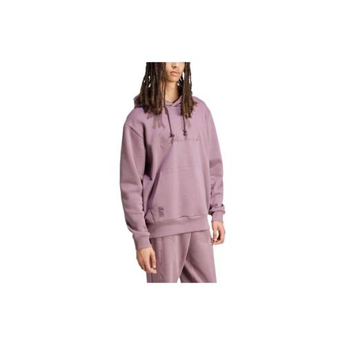 adidas Pullover Casual Hoodie American Retro Sweatshirt for Men, Purple Pink