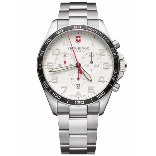 

Наручний годинник VICTORINOX FIELDFORCE CHRONO, Корпус з нержавіючої сталі (316л), Білий циферблат, Браслет з нержавіючої сталі, 241856