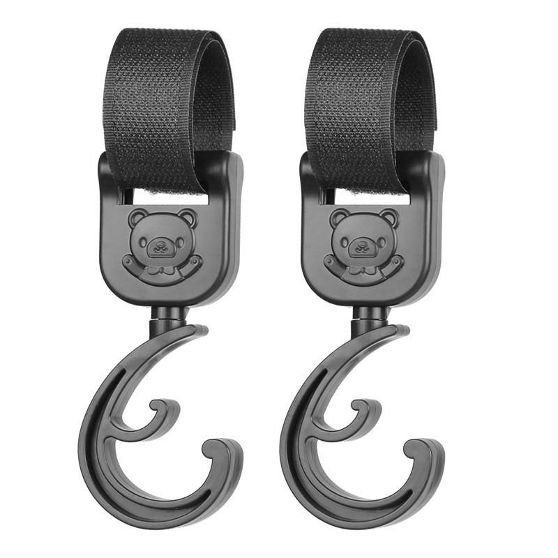 Baby Safety Stroller Umbrella Car Nylon Strap 2 Hook Combination Hooks For Infant Pushchair Double Ring Buckle Hooks Set Of 1 2 Or 4 Hooks