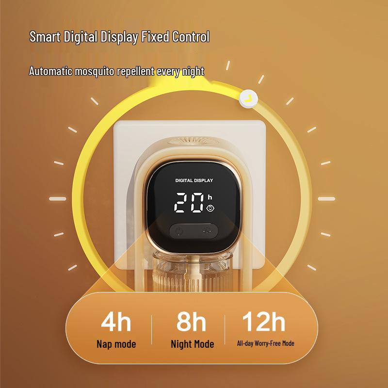 Elektrischer Mückenschutz mit digitalem Display und Timer für den Heim- und Hotelgebrauch