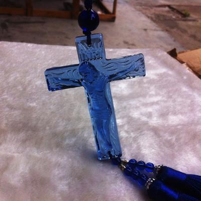 Crystal Jesus Christ Cross Car Pendant Car Ornaments Christianity Ornament Cross Pendant