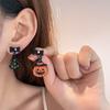 Unique Halloween Earrings: European and American Design with Pumpkins, Bats, and Devils