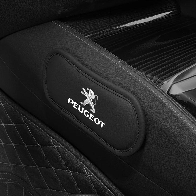 For Peugeot 308 408 508 RCZ 208 3008 2008 206 207 108 406 407 408 206 207 208 306 307 1Pcs Leather Car Pillow Car Knee Pad Elastic Memory Foam Leg Pad