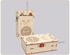 Kids' DIY Wooden Science Walkie-Talkie: 200-Meter Educational Wireless Paging Toy