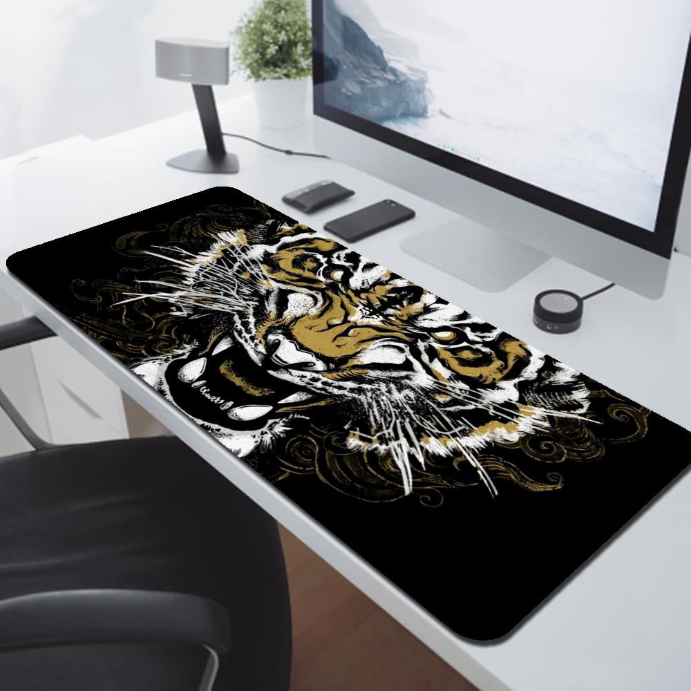 Tiger Mousepad Nonslip HD Print Large Size xmm Desk Mat Keyboard Pad Rubber Carpet Computer Rug Gamer Mousepads For PC