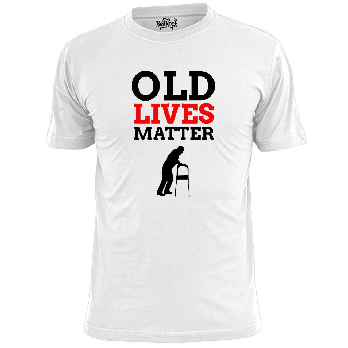 Mens Old Lives Matter Funny T shirt Old Aged Pensioner 3XL