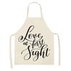 Love Couple Heart Shaped Parent-Child Apron Adult Sleeveless Kitchen Cleaning Home Chef Baking Waist Bian