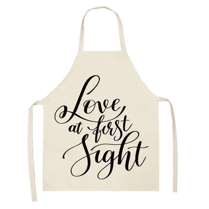 Love Couple Heart Shaped Parent-Child Apron Adult Sleeveless Kitchen Cleaning Home Chef Baking Waist Bian