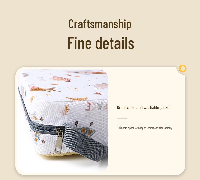 Perna Înălțătoare Antiderapantă pentru Copil – Pernă Respirabilă pentru Scaun Înalt pentru Elevi de Școală Primară