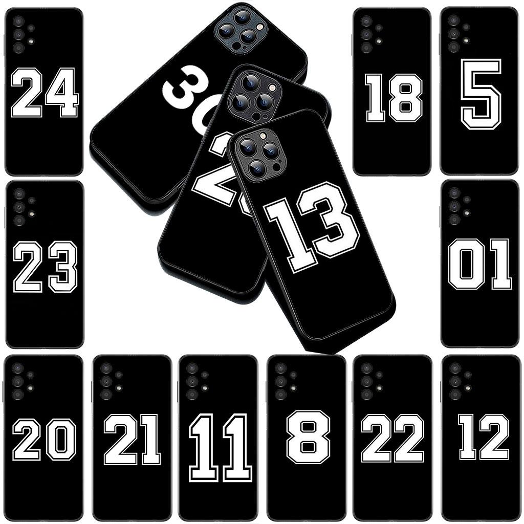 Kryt pro Samsung Galaxy S25 S24 S23 FE Ultra Plus S7 Edge S25+ S23+ A56 5G Pouzdro Číslo Fotbal Basketbal Sport Ne 24 5 10 23