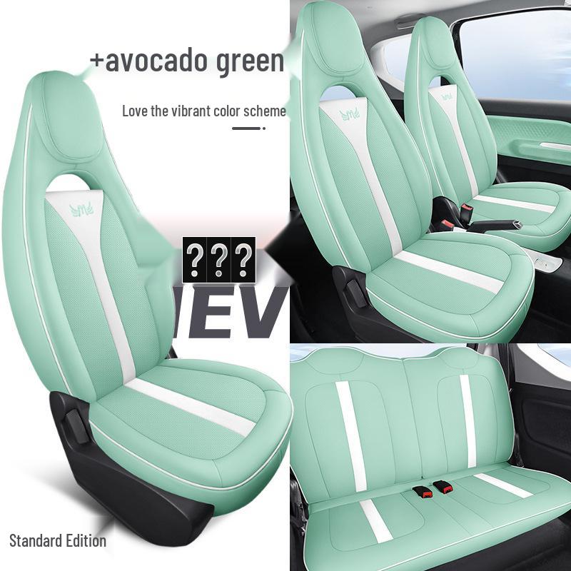 DJGY Sports Leather Seat Cushion Cover for Wuling Hongguang MINI - Four Seasons Pad