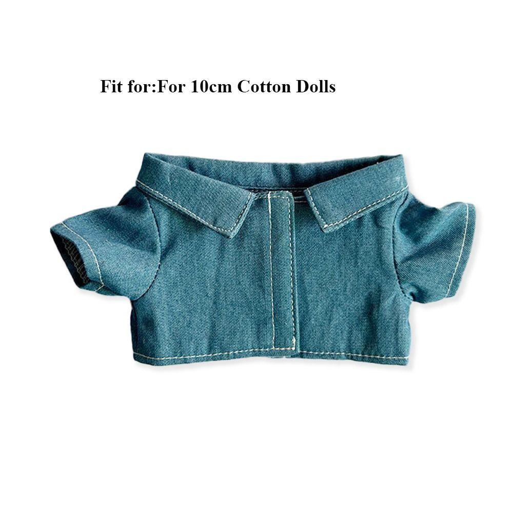 Kinder Spielzeug Tops für 10cm Puppen Handgemachtes Hemd 10cm Puppen Hemd Stoffpuppen Hemd Niedliche Kleidung
