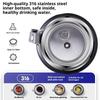 Gianxi 316 Stainless Steel Insulated Cup Large Capacity Portable Outdoor Water Cup For Winter  Simple Tea Water Separation