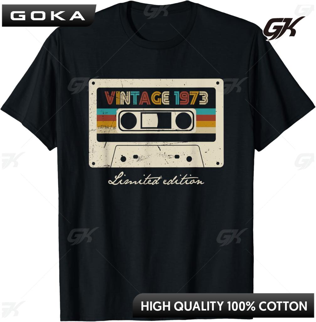 1973 Vintage Birthday Retro Limited Edition Men Woman Clothes TShirt Unisex Summer Streetwear Tops Print on Demand Shirt