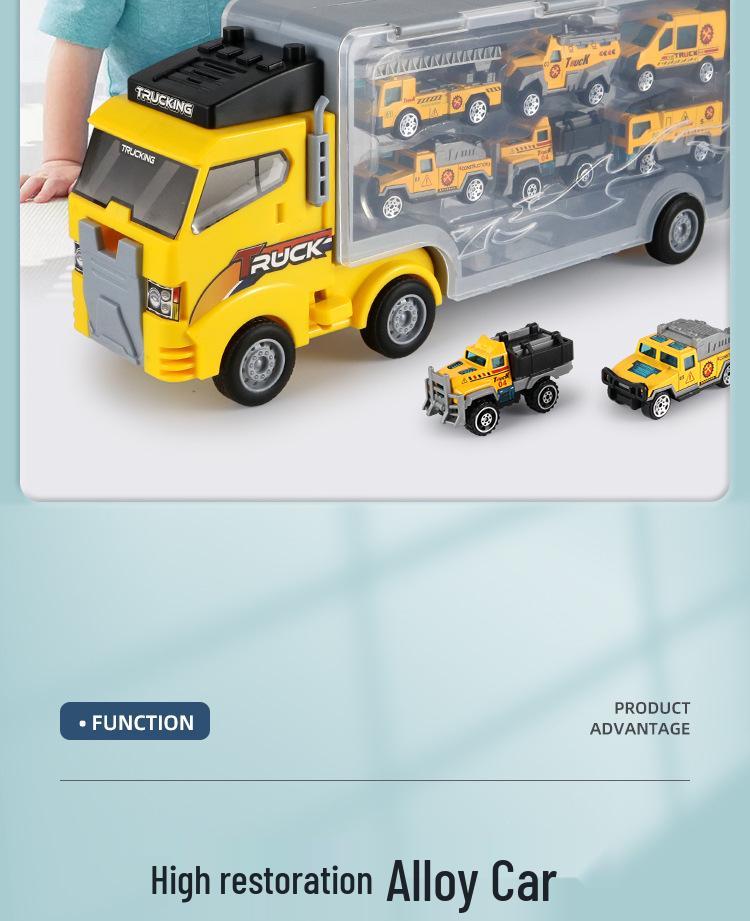 Modello di Auto Giocattolo Camion dei Pompieri da Corsa in Lega per Bambini
