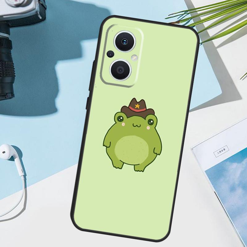 Frog Skateboard Cute Kawaii Cover For OPPO Reno 12 F 13F 14F 11F 10 11 13 14 Pro 7 8 Lite OPPO Find X9 X5 X6 X8 Pro Case