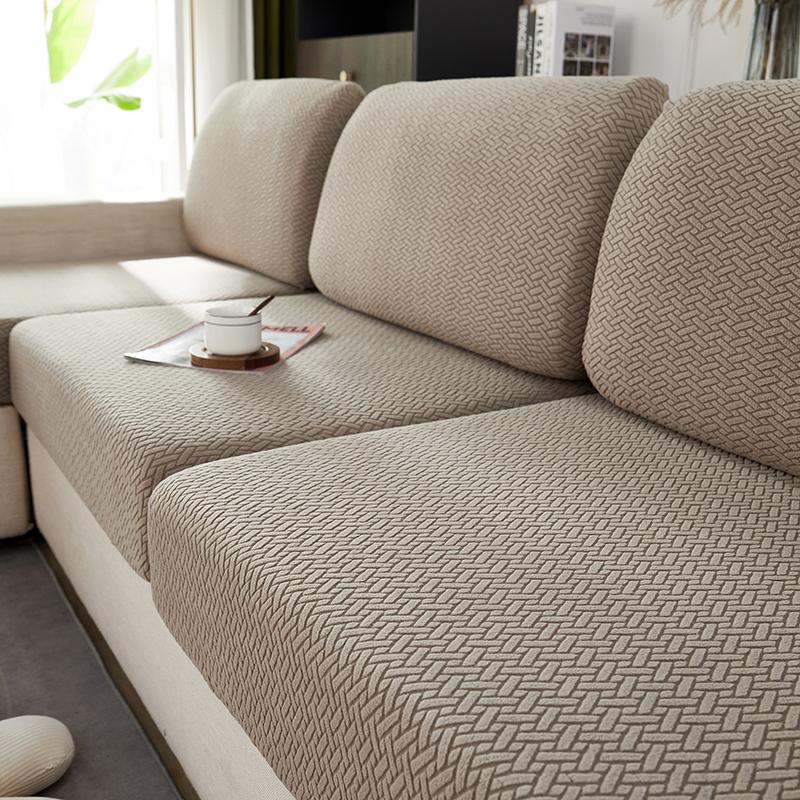 New Wear -Resistant Universal Sofa Cover ,Stretch Couch Cushion Pad Slipcover Sets Replacement ,Anti -Slip L Shape Living Sofa Covers
