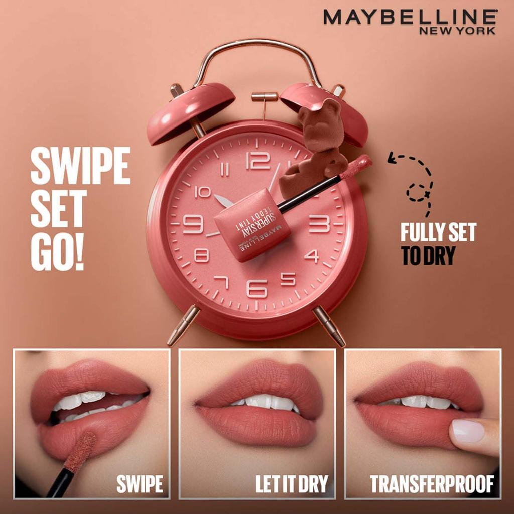 Maybelline New York Superstay Teddy Tint Lip And Cheek Color Mascara Tear 5ml Long Lasting Blurred Matte Transfer Proof