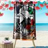 Medieval Heraldry Mythical Creatures Beach Towel Beach Towel for Vacation Photos Outdoor Camping Quick-drying Swim Towel Swim Outdoor Pool Towel