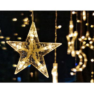 Led String Lights Pentagram Star Fairy Wedding Birthday Christmas