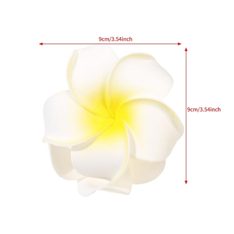 Leggero Fermaglio per Capelli in Resina Plumeria per Donna Comodo Accessorio per Vacanze al Mare con Fiore Realistico