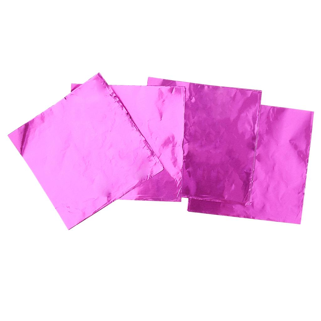 100 ks obalů na čokoládové bonbóny Zlaté hliníkové Mylarové balicí papíry