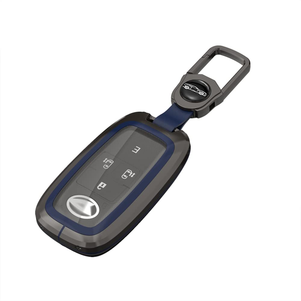 

Металлический чехол для ключа Toyota, чехол-оболочка, защитный чехол из ТПУ, пленка, подходит для сумки для ключей RAIZE Daihatsu Rocky New Taft TAFT, все включено, сигнал и синий