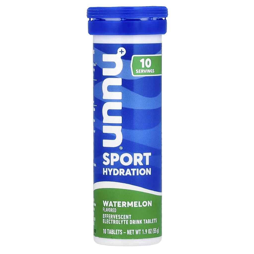 Hydration, Sports, Electrolyte Effervescent Supplement, Watermelon, 10 Tablets