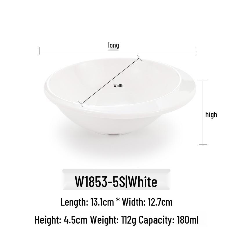Melamine Imitation Porcelain Condiment Bowl: Small Dipping Sauce Bowl for Hot Pot, Barbecue, Buffet, and Restaurants.