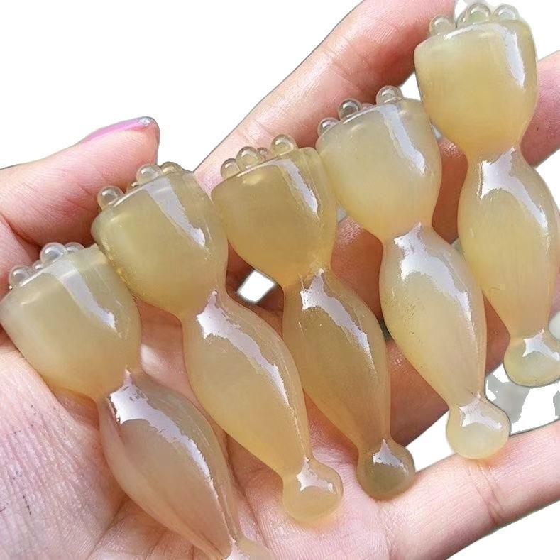 Lotus-Samenkopf-Augenmassagegerät & Meridian-Kamm