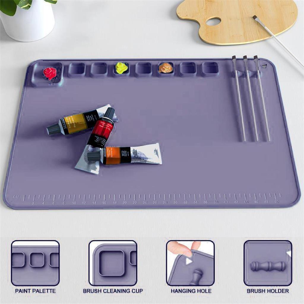 Art Mat 24in X 16in Resin Jewelry Casting Molds Mat Nonstick Nonslip Durable No Fading Painting Gadgets For Painting Watercolor