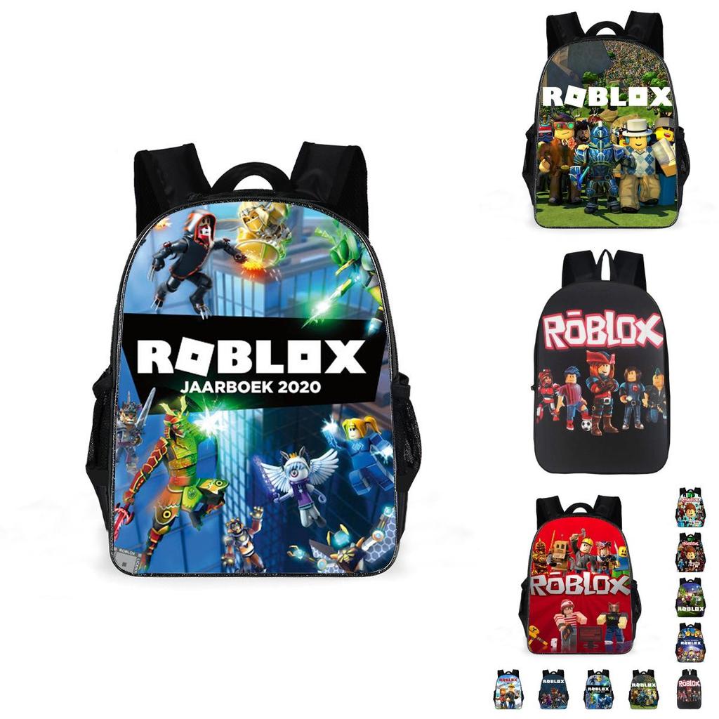 Zaino Impermeabile a Doppio Strato Roblox con Stampa Floreale per Bambini Perfetto per Scuola e Viaggio