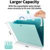A4 Size Accordion File Folder 5 Pocket Filer Folder with Labels for Documents Paper Organizer for School Office