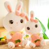 Cute Little White Rabbit Plush Toy Peach Rabbit Cloth Doll Rabbit Doll Throw Pillow Doll Birthday Gift