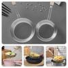 New Thickened Stainless Steel Strainer Fine Mesh Wooden Handle Skimmer Spoon Long Handle Dumpling Strainer Kitchen Tool