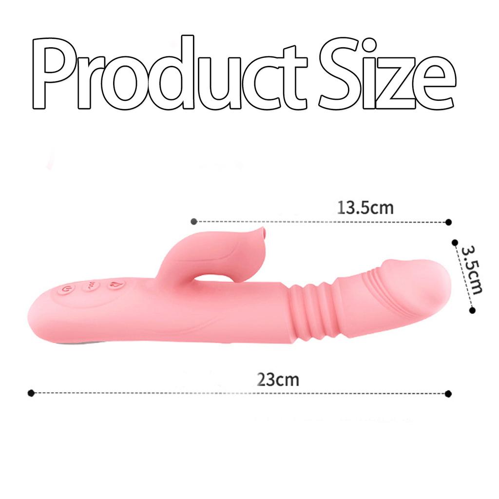 New Telescopic Heating Vibrator for Women G Spot Big Dildo Vaginal Tongue Licking Sex Toys Licking Clitoris Stimulation