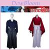 Japanese Samurai Cosplay Outfit Traditional Kimono Style Cotton Fabric Retro Design