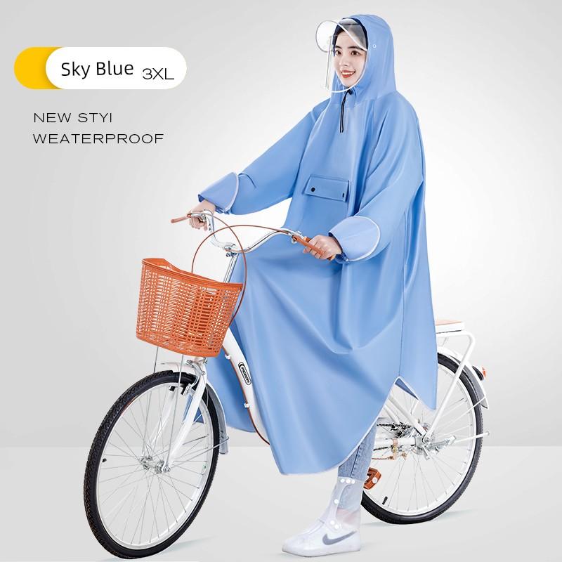 Bicycle Poncho for Work Commuter People's Car Separation Special 2025 New Mountain Bike Student Riding Raincoat Women
